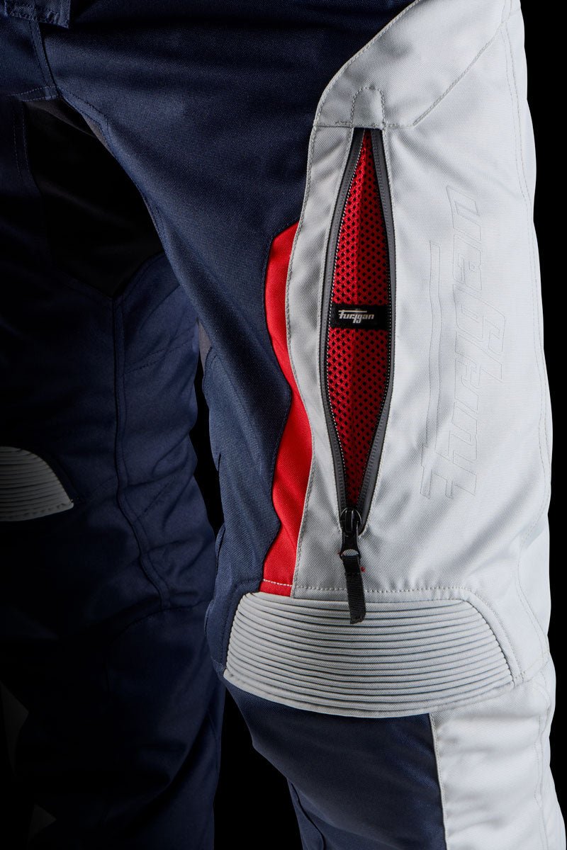 Pantalon Moto Furygan KILLINGTON — Protection CE Niveau AA Bleu - Pearl - Rouge - LE PRATIQUE DU MOTARD