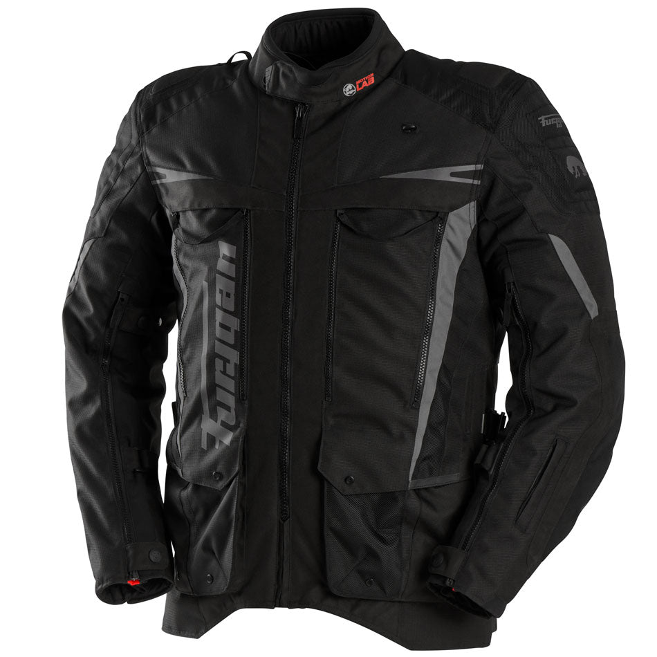 Blouson Moto Furygan MONTROC KEVLAR® PRIMALOFT® 3IN1+ — Protection CE Niveau AA Noir - LE PRATIQUE DU MOTARD
