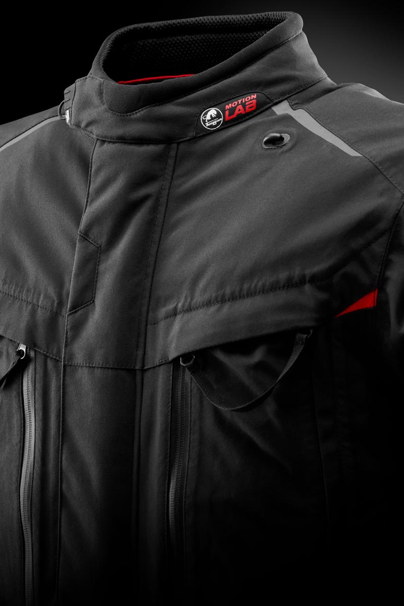 Blouson Moto Furygan CHALLENGER 3C PRIMALOFT® — Protection CE Niveau AA Noir - Rouge - LE PRATIQUE DU MOTARD