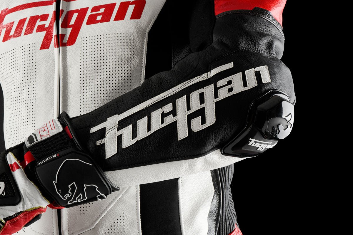 Combinaison Moto Furygan ECLIPSE X KEVLAR® — Protection CE Niveau AAA Noir - Rouge - Blanc - LE PRATIQUE DU MOTARD