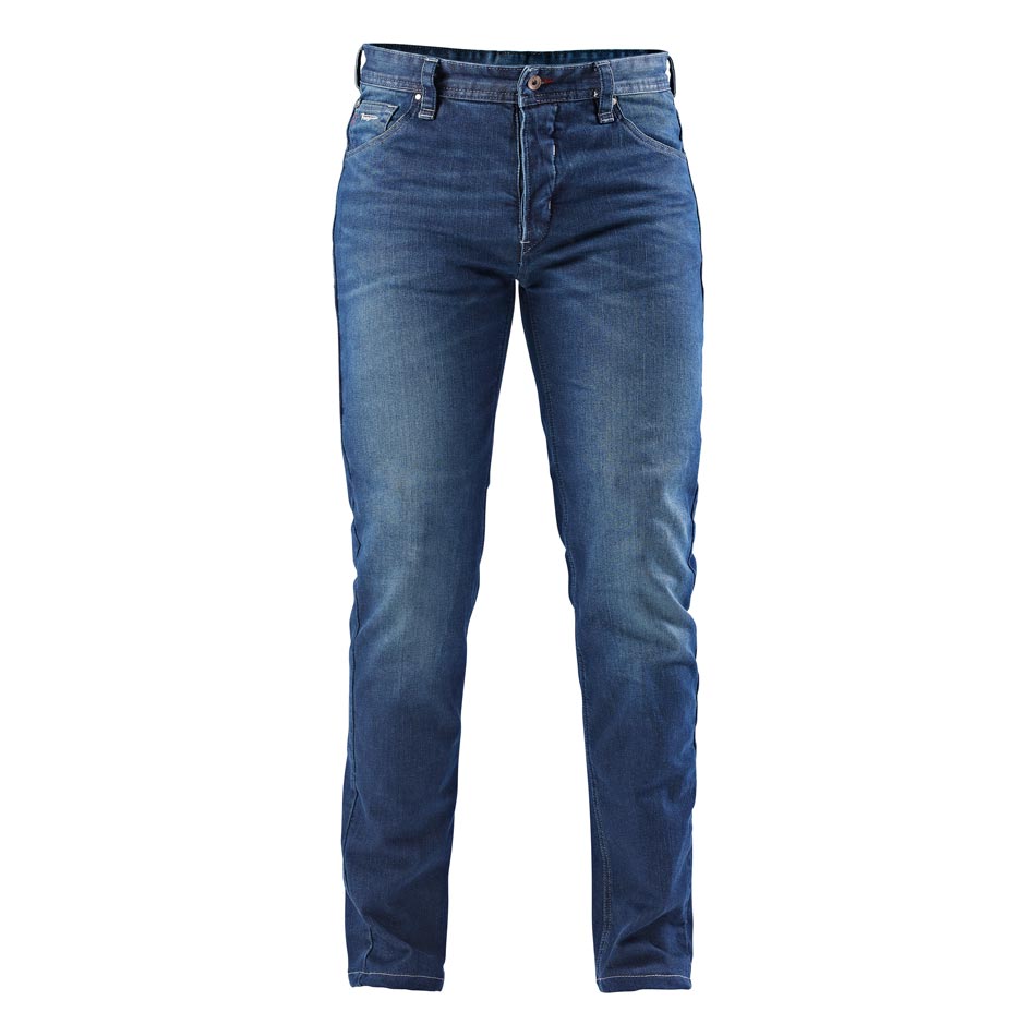 Pantalon Moto Furygan D12 X KEVLAR® STRAIGHT — Protection CE Niveau AA Medium blue - LE PRATIQUE DU MOTARD