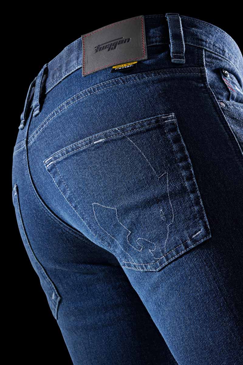 Pantalon Moto Furygan K12 X KEVLAR® STRAIGHT — Protection CE Niveau AAA Medium blue - LE PRATIQUE DU MOTARD