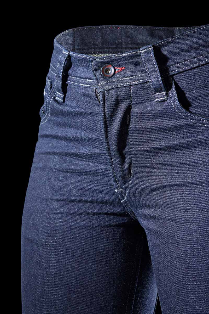 Pantalon Moto Furygan NIKITA X KEVLAR® MOM FIT — Protection CE Niveau AA Dark blue - LE PRATIQUE DU MOTARD