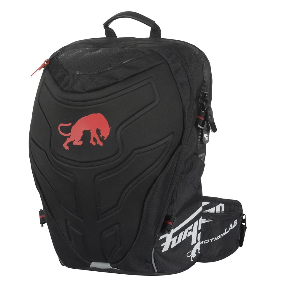 Sac Moto Furygan CYCLONE Noir - Rouge - LE PRATIQUE DU MOTARD