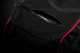 Sac Équipement Moto 45 L Casque & Bottes — Noir-Blanc-Rouge, vue detail 5