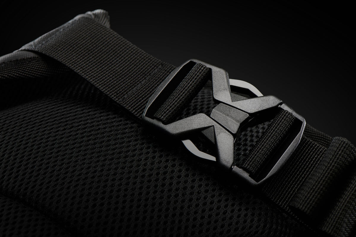 Sacoche de Cuisse Moto XL Réfléchissante — Noir, vue detail 4