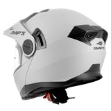 Casque trail modulable S791 Dune gris mat — vue trois-quarts arrière