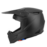 Casque cross Whip noir mat — vue de profil