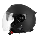 Casque moto jet avec bluetooth intégré - S770 Noir