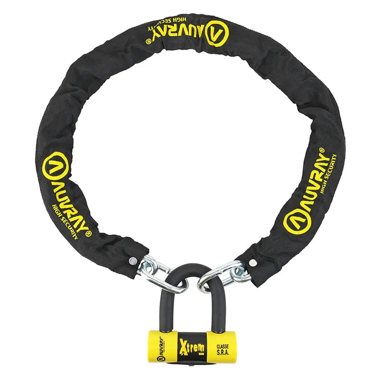 Antivol Chaîne Moto  1.20 m + Antivol U 65 mm — CLASSE S.R.A.