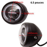 Phare rond de moto led - Jaune ou blanc