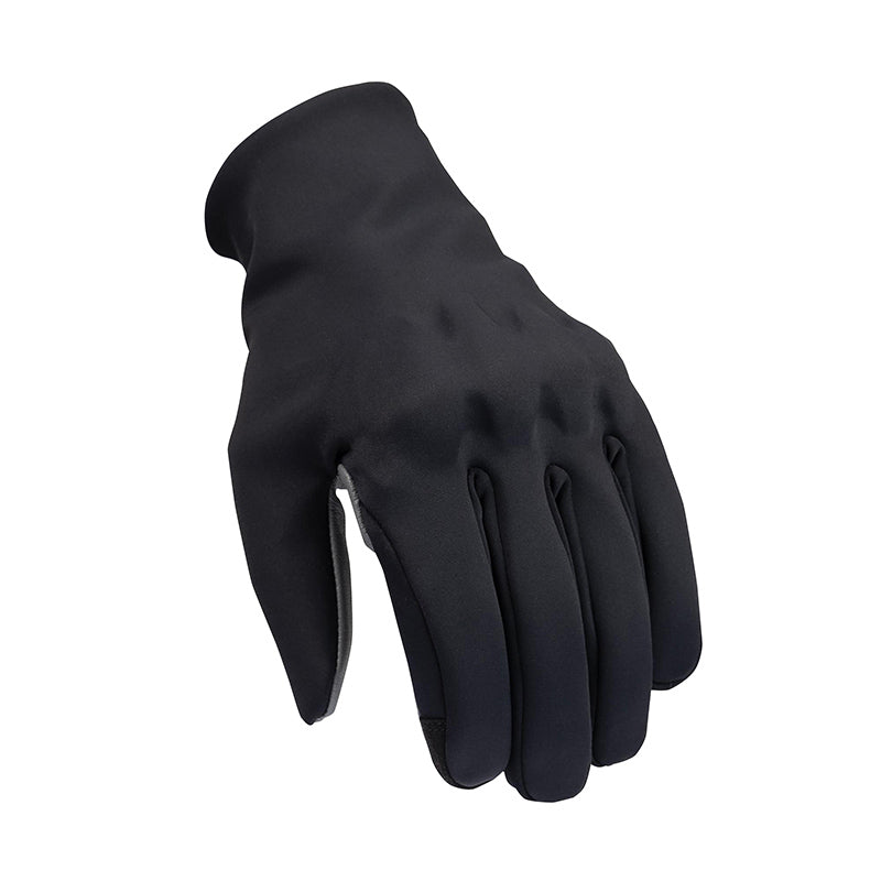 Gants moto hiver Sprint Hydroscud Noir/Gris — dos de la main en softshell noir