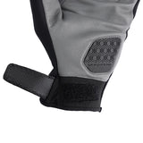 Gants moto hiver Sprint Hydroscud Noir/Gris — patte de serrage du poignet ouverte, velcro visible