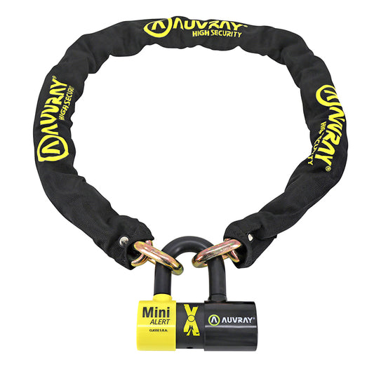 Antivol A Chaine Auvray Xtrem 1.40M Maillon Diam 13.5Mm Avec U Xtrem Mini Alert 44X66Mm (Diam 16Mm Alarme Sonore 120 Db) (Cla