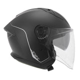 Casque jet ADX AJ300 Noir Mat — profil côté droit