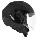 Casque jet ADX AJ050 Noir Brillant — profil côté droit