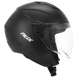 Casque jet ADX AJ050 Noir Mat — profil côté droit