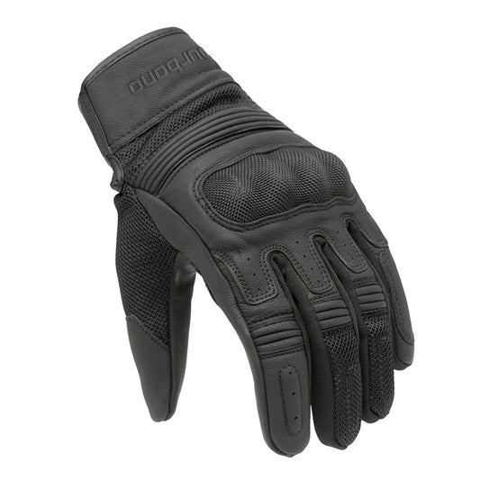 Gants moto été Andrew EVO Noir — dos de la main : renfort sur les métacarpes et mesh
