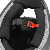 Casque cross/trail ADX AC900 Noir/Argent Mat — boucle micrométrique