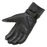 Gants moto hiver Elios Hydroscud Noir — côté paume, sangle velcro du poignet