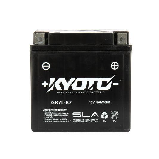 Batterie Moto Kyoto YB7L-B2 — AGM 12V Sans Entretien