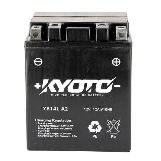 Batterie Moto Kyoto YB14L-A2 — AGM 12V Sans Entretien