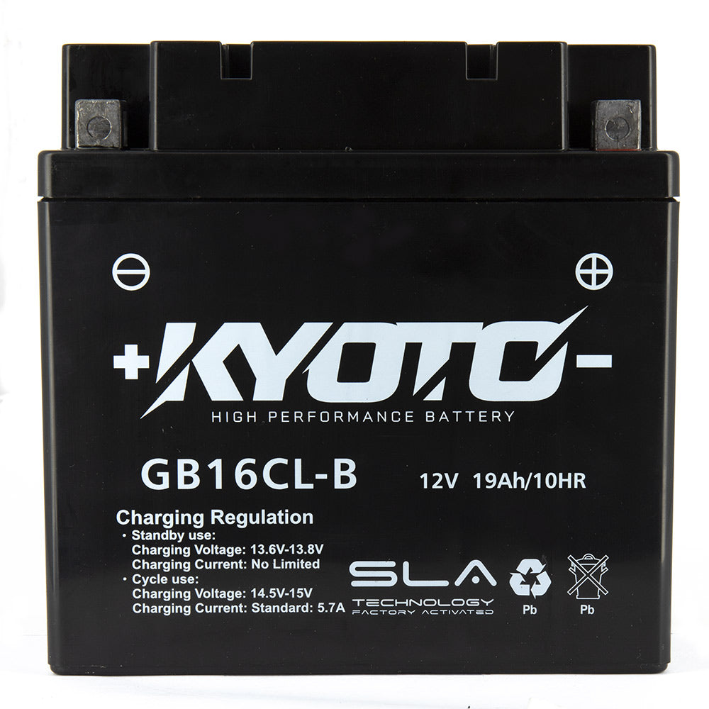 Batterie Moto Kyoto YB16CL-B — AGM 12V Sans Entretien
