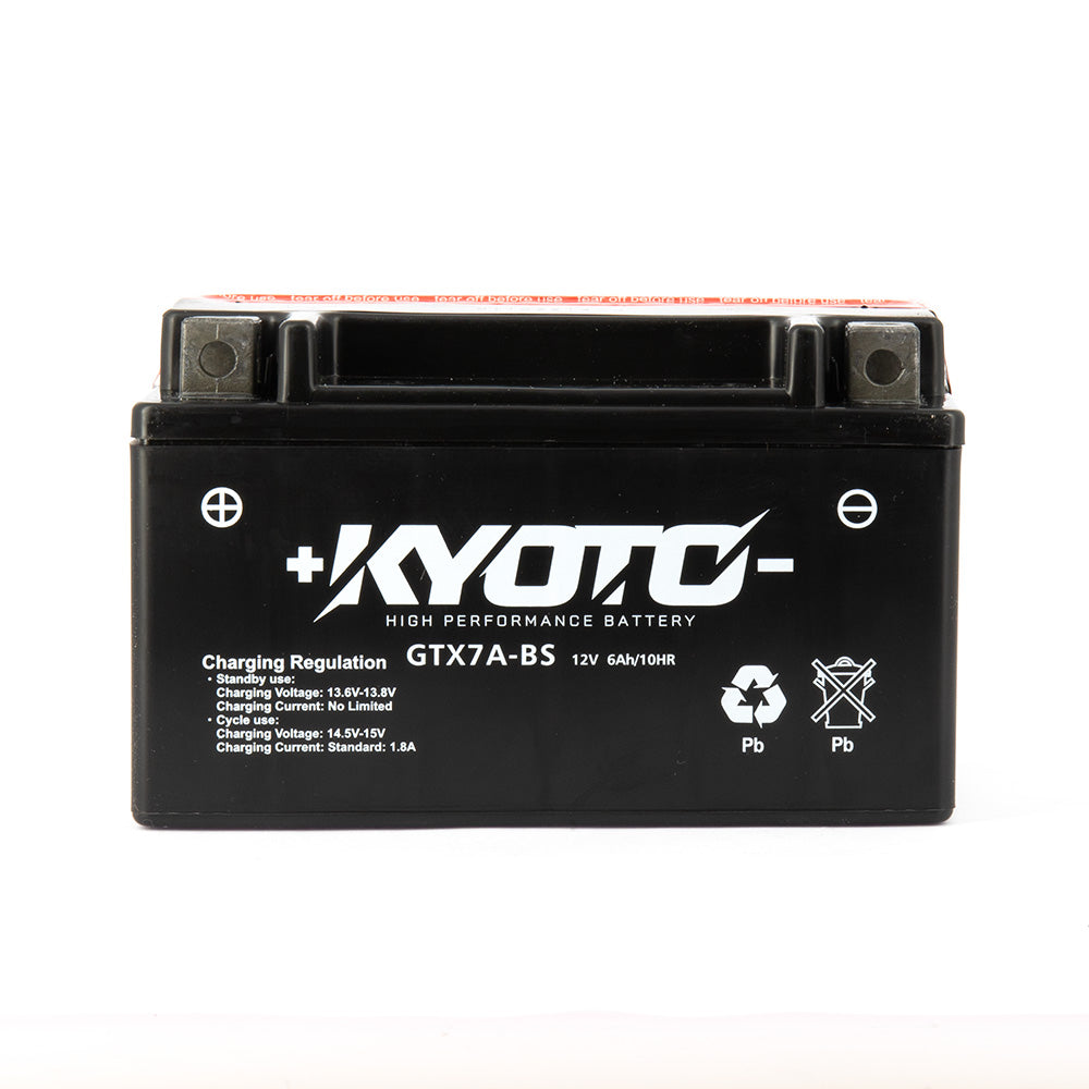 Batterie Moto Kyoto YTX7A-BS — AGM 12V Sans Entretien