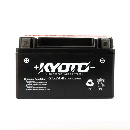 Batterie Moto Kyoto YTX7A-BS — AGM 12V Sans Entretien