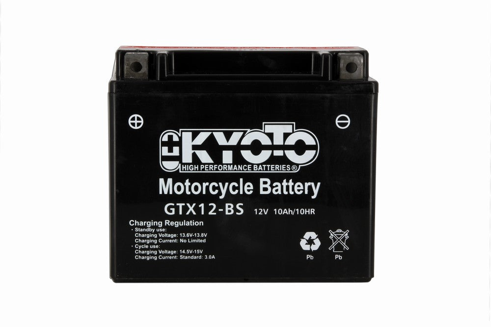 Batterie Moto Kyoto YTX12-BS — AGM 12V Sans Entretien