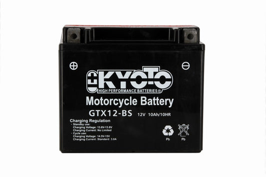 Batterie Moto Kyoto YTX12-BS — AGM 12V Sans Entretien