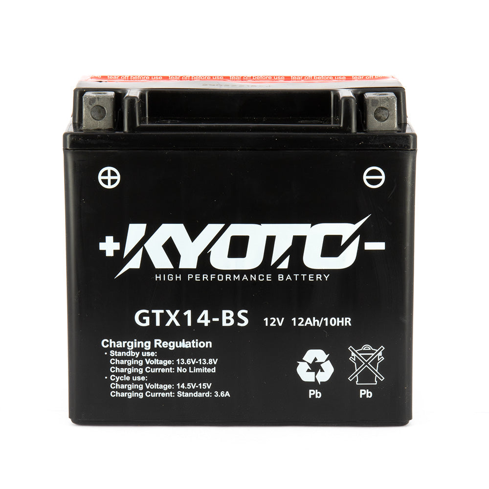 Batterie Moto Kyoto YTX14-BS — AGM 12V Sans Entretien