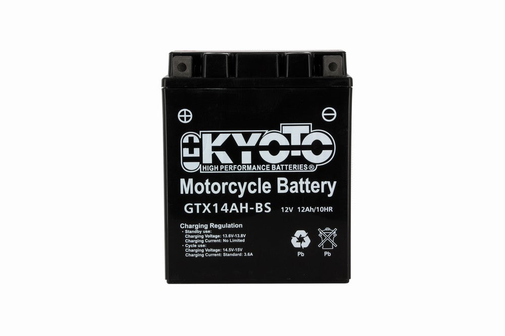 Batterie Moto Kyoto YTX14AH-BS — AGM 12V Sans Entretien