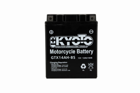 Batterie Moto Kyoto YTX14AH-BS — AGM 12V Sans Entretien