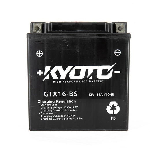 Batterie Moto Kyoto YTX16-BS — AGM 12V Sans Entretien