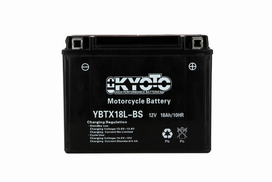 Batterie Moto Kyoto YTX18L-BS — AGM 12V Sans Entretien
