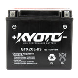 Batterie Moto Kyoto YTX20L-BS — AGM 12V Sans Entretien