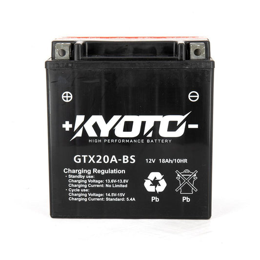 Batterie Moto Kyoto YTX20A-BS — AGM 12V Sans Entretien
