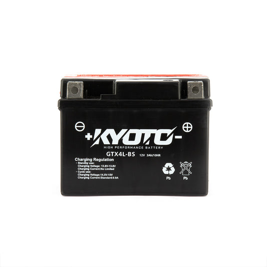 Batterie Moto Kyoto YTX4L-BS — AGM 12V Sans Entretien