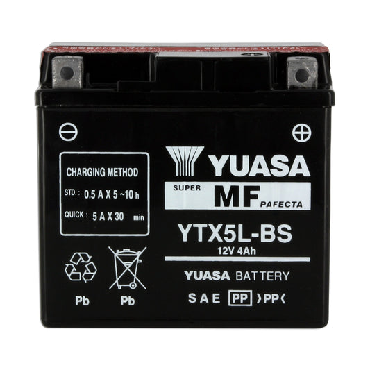 Batterie Moto Yuasa YTX5L-BS — AGM 12V Sans Entretien