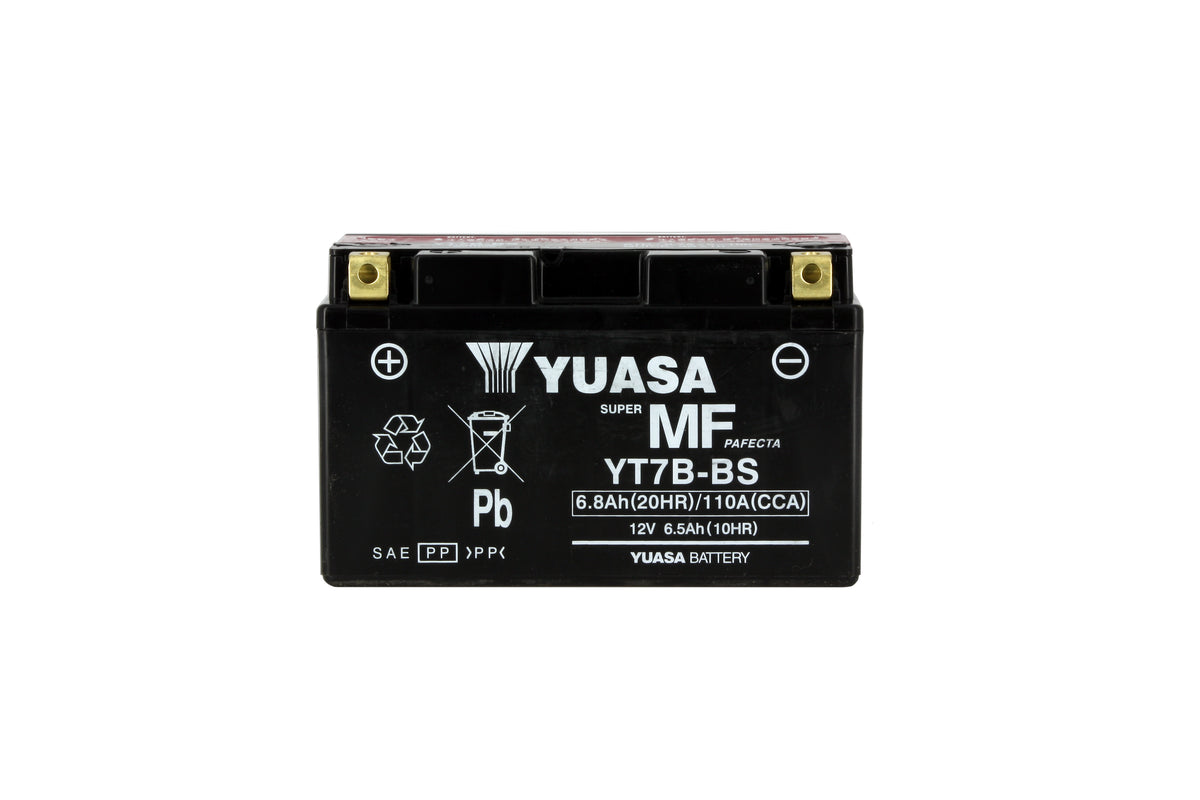 Batterie Moto Yuasa YT7B-BS — AGM 12V Sans Entretien