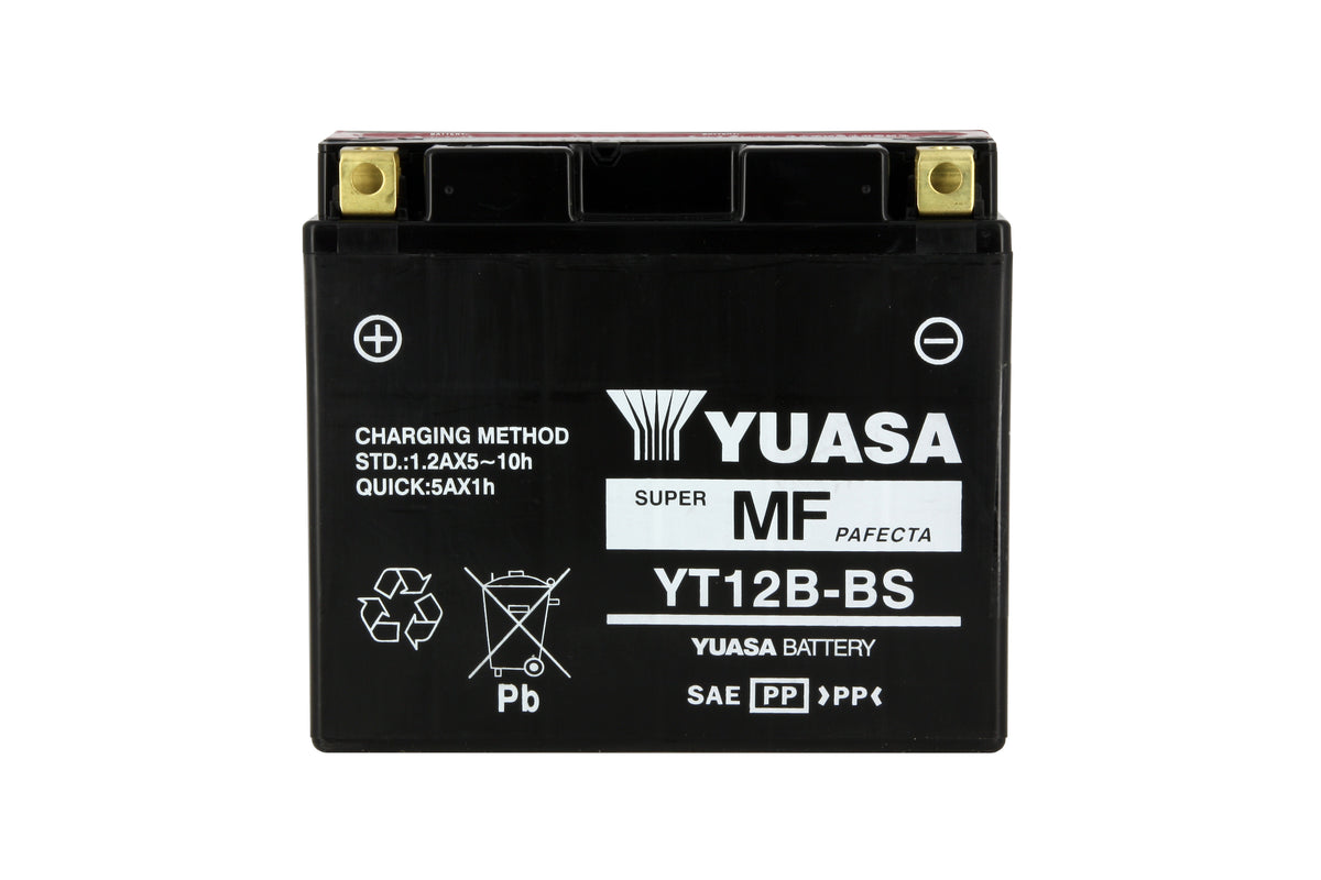 Batterie Moto Yuasa YT12B-BS — AGM 12V Sans Entretien