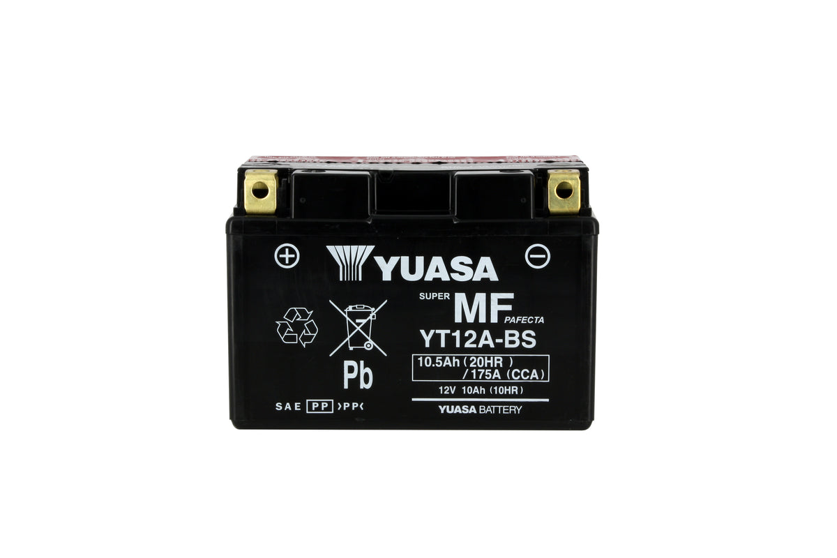 Batterie Moto Yuasa YT12A-BS — AGM 12V Sans Entretien