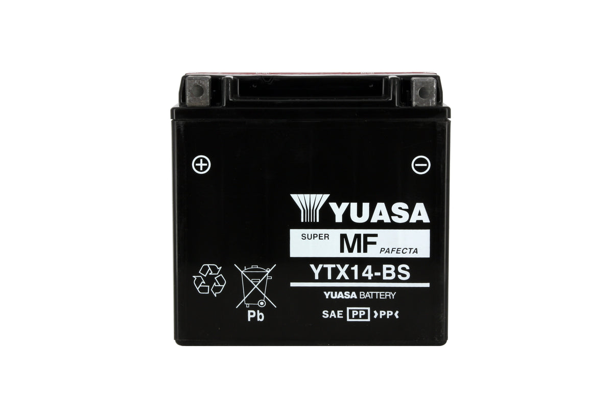 Batterie Moto Yuasa YTX14-BS — AGM 12V Sans Entretien