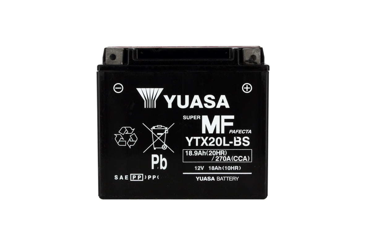 Batterie Moto Yuasa YTX20L-BS — AGM 12V Sans Entretien