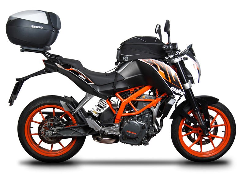 Fixation pour Top Case KTM Duke 125/200/390 - LE PRATIQUE DU MOTARD