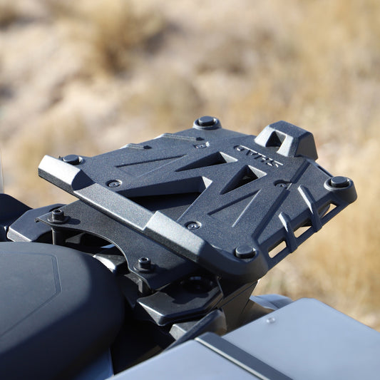 Platine Noir Aluminium + Kit Visserie - LE PRATIQUE DU MOTARD