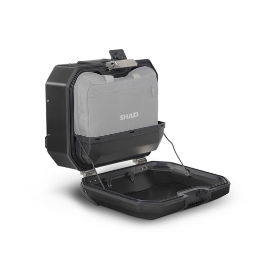 Valise Latérale Droite SHAD TR36R Terra Black — Sacoche 36L Alu Noir Mat - LE PRATIQUE DU MOTARD