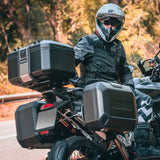 Valise Latérale Gauche SHAD TR47L Terra Black — Sacoche 47L Alu Noir Mat - LE PRATIQUE DU MOTARD
