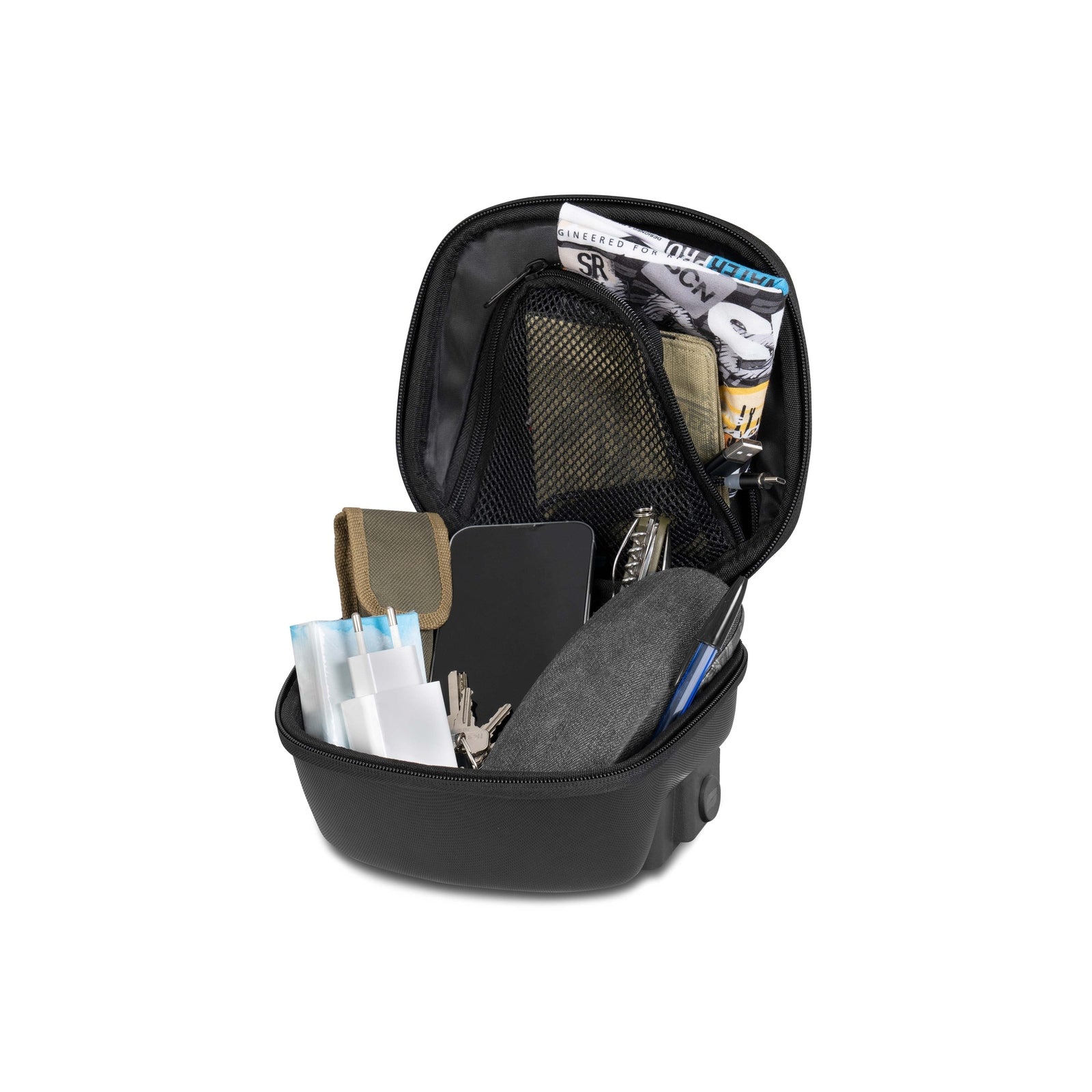 Sacoche de Réservoir SHAD E03C — Sacoche Moto Click System 3L - LE PRATIQUE DU MOTARD